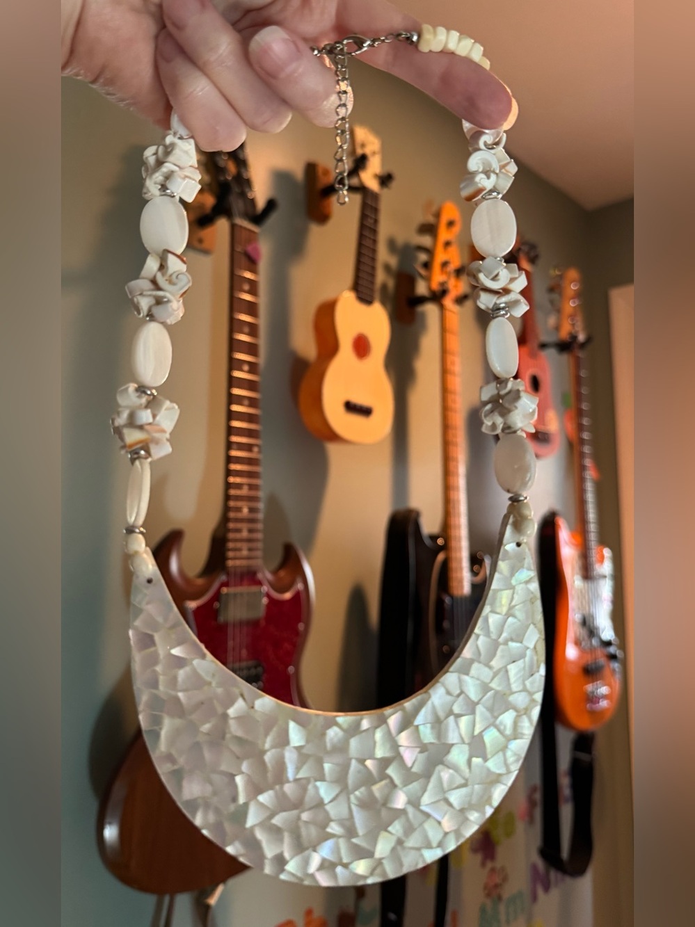MOP Shell Inlay Necklace - Picture 16 of 16